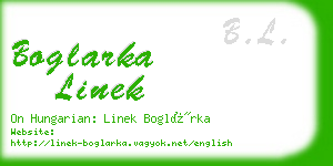 boglarka linek business card